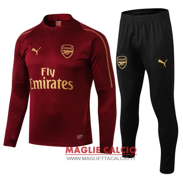 nuova arsenal insieme completo rosso navy woolen giacca 2018-2019