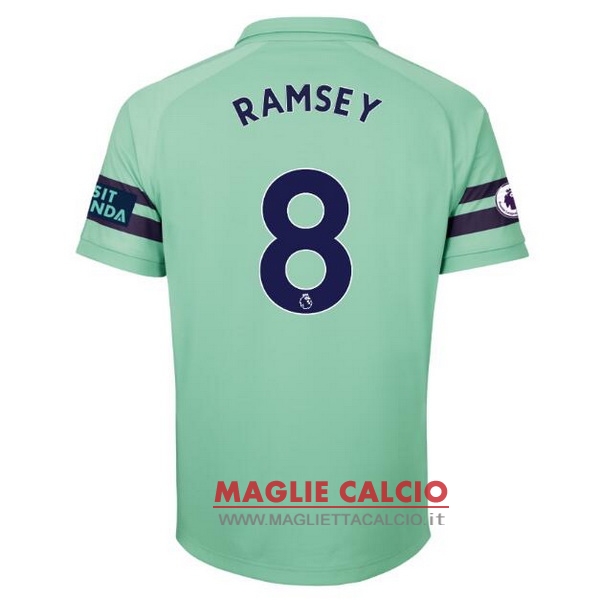 nuova maglietta arsenal 2018-2019 ramsey 8 terza