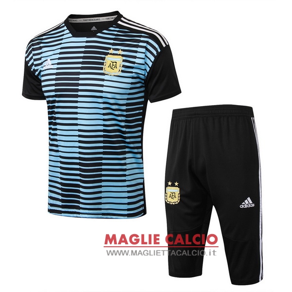 nuova formazione set completo divisione magliette argentina 2018 blu nero