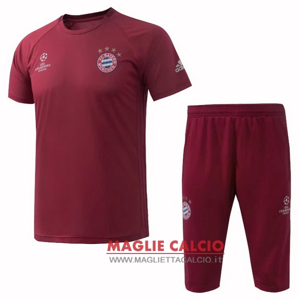 nuova formazione set completo divisione magliette bayern munich 2017-2018 rosso