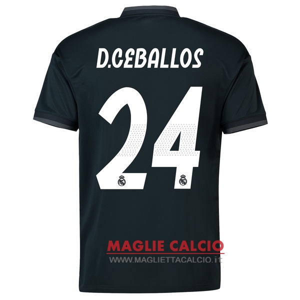 nuova maglietta real madrid 2018-2019 d.ceballos 24 seconda