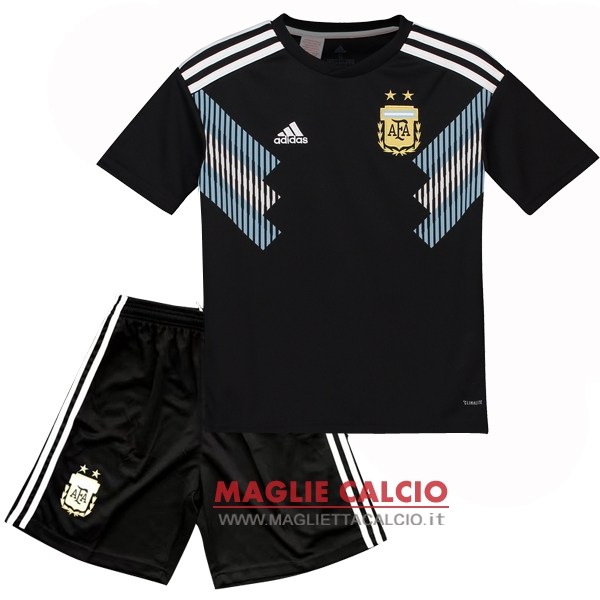 nuova seconda set completo magliette argentina bambino 2018