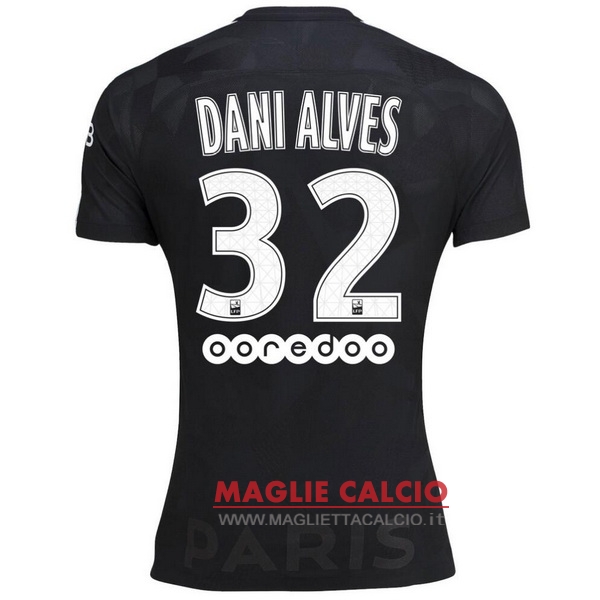 nuova maglietta paris saint germain 2017-2018 dani Alves 32 terza