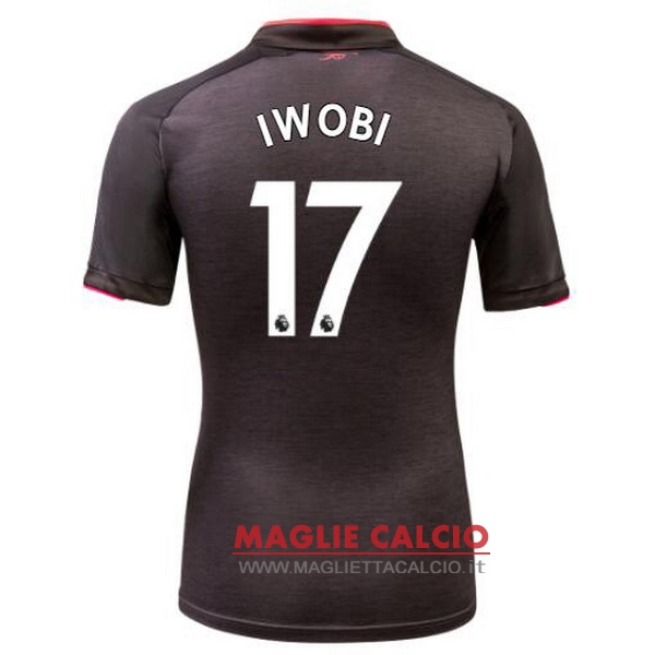 nuova maglietta arsenal 2017-2018 iwobi 17 terza