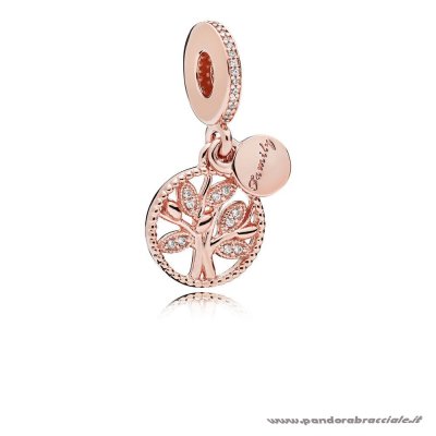 Pandora Italia Pendenti Patrimonio Familiare Penzolare Charm Pandora Rose Chiaro Cz Net