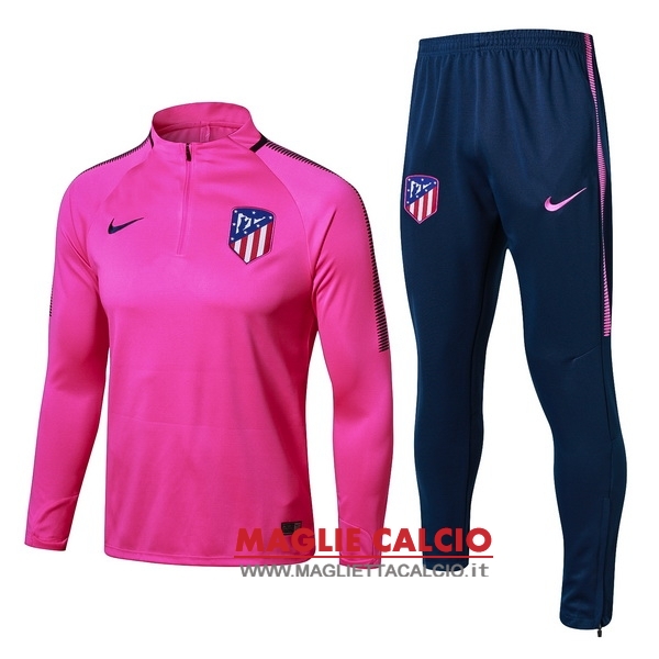 nuova atletico madrid insieme completo rosa giacca 2017-2018