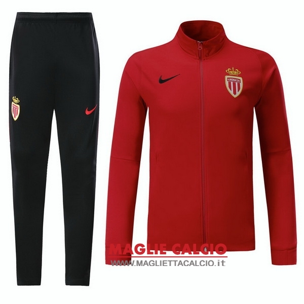 nuova as monaco insieme completo rosso bambino giacca 2017-2018