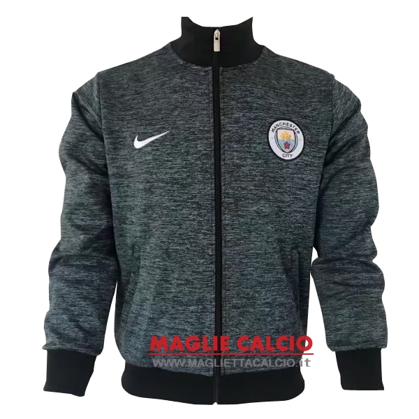 manchester city grigio nuova giacca 2017-2018