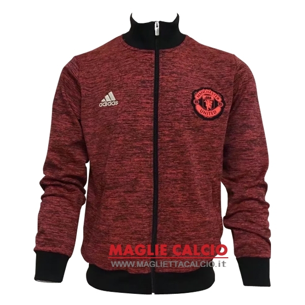 manchester united rosso navy nuova giacca 2017-2018
