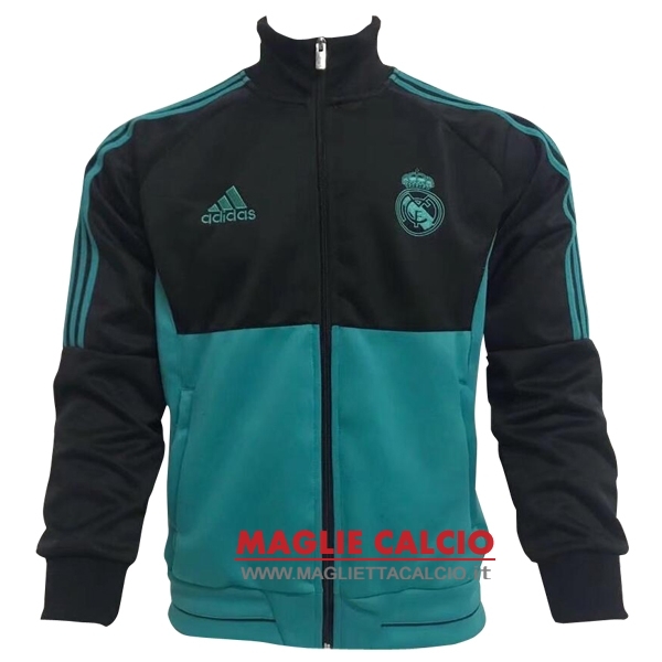 real madrid nero verde nuova giacca 2017-2018