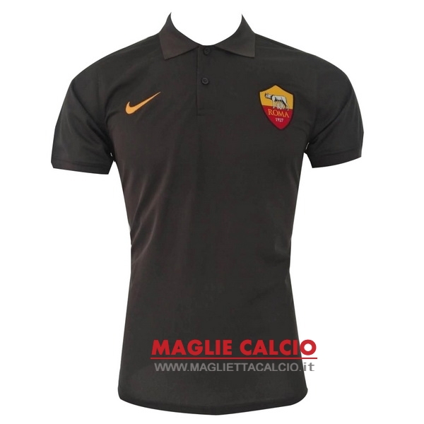 as roma nero magliette polo nuova 2017-2018