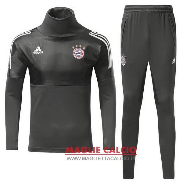 nuova bayern monaco insieme completo grigio giacca 2017-2018