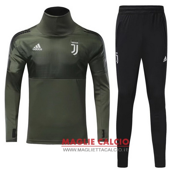 nuova juventus insieme completo verde giacca 2017-2018