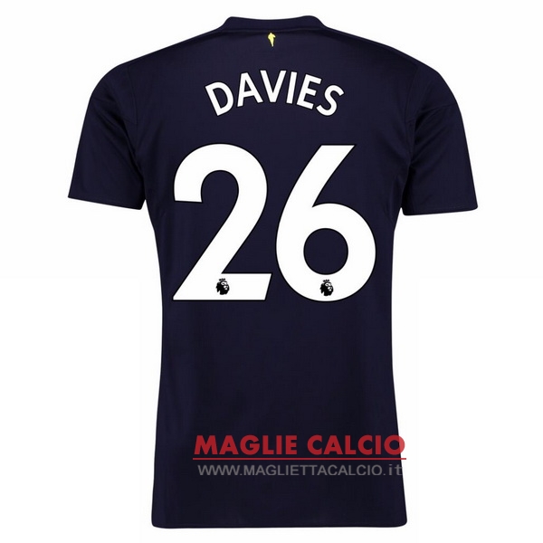 nuova maglietta everton 2017-2018 davies 26 terza