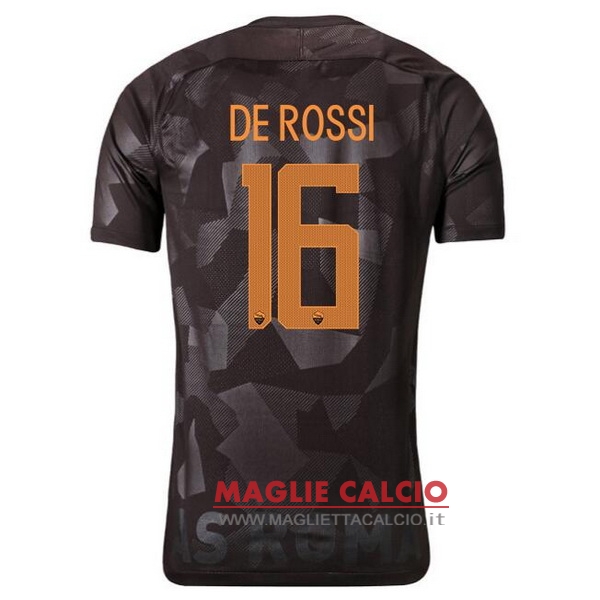 nuova maglietta roma 2017-2018 de rossi 16 terza