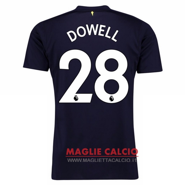 nuova maglietta everton 2017-2018 dowell 28 terza