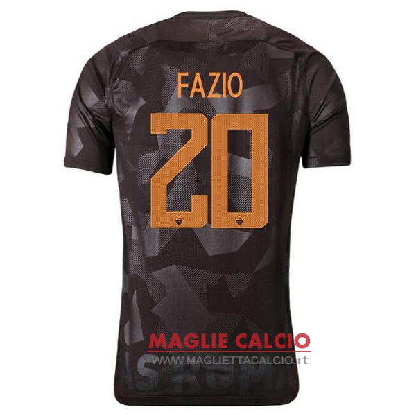 nuova maglietta roma 2017-2018 fazio 20 terza