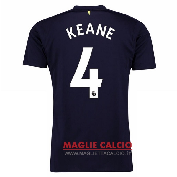 nuova maglietta everton 2017-2018 keane 4 terza