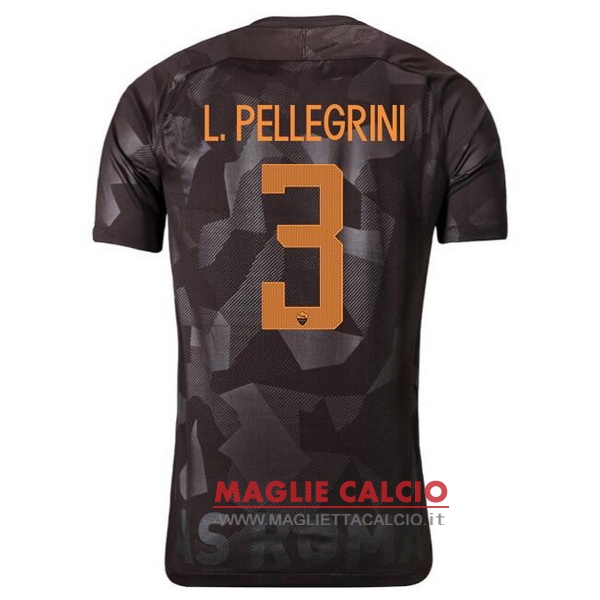 nuova maglietta roma 2017-2018 l.pellegrini 3 terza