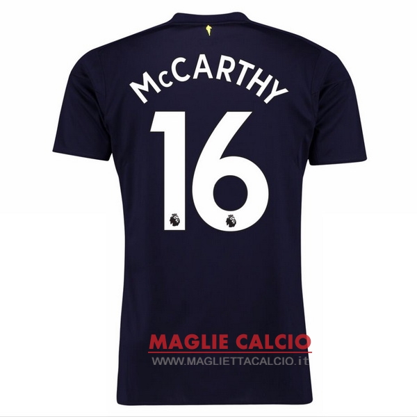 nuova maglietta everton 2017-2018 mccarthy 16 terza