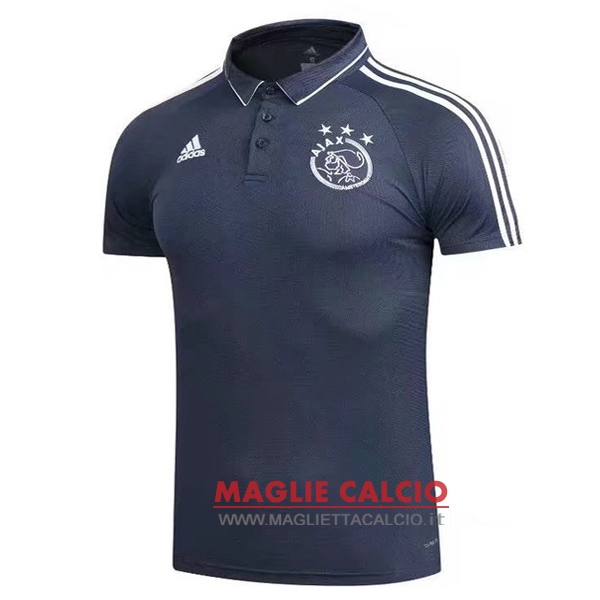 ajax blu magliette polo nuova 2017-2018