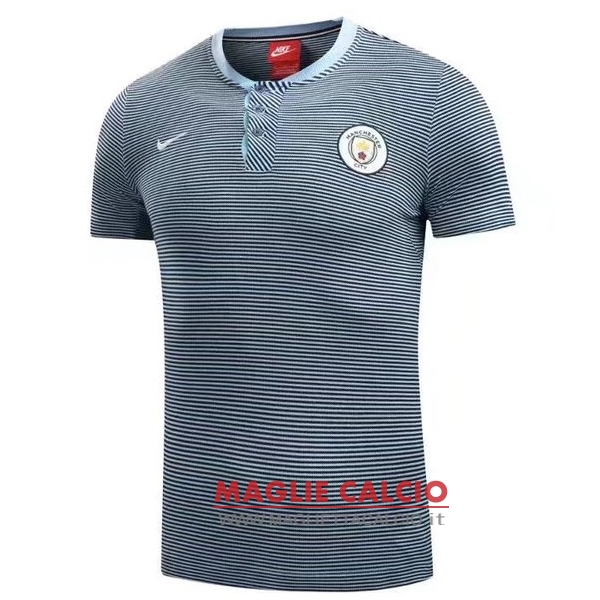 manchester city grigio luce magliette polo nuova 2017-2018