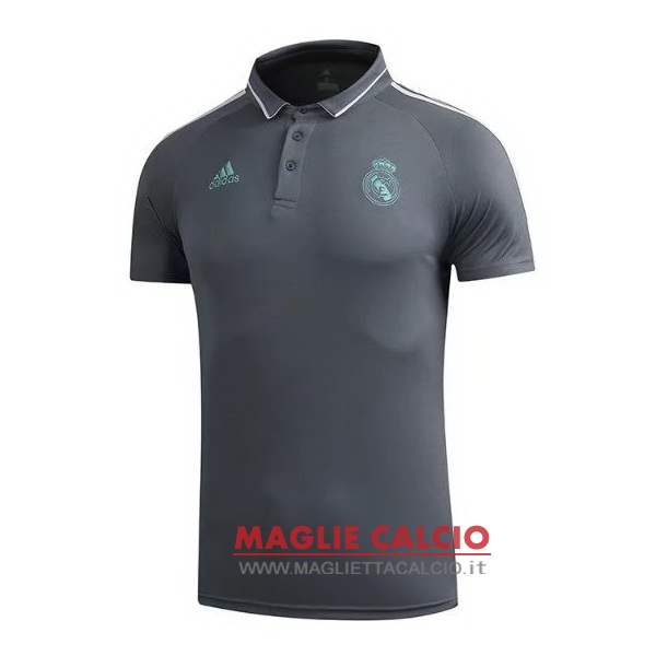 real madrid grigio magliette polo nuova 2017-2018