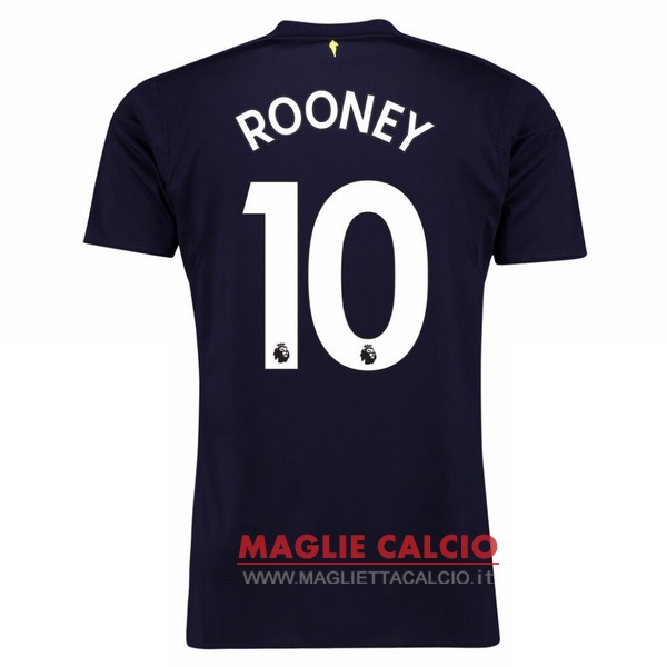 nuova maglietta everton 2017-2018 rooney 10 terza