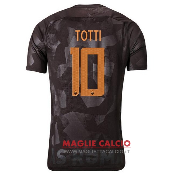 nuova maglietta roma 2017-2018 totti 10 terza