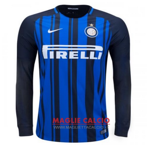 nuova prima divisione magliette manica lunga inter milan 2017-2018