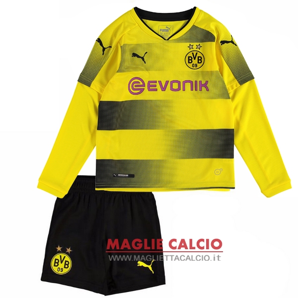 nuova prima divisione magliette bambino manica lunga set completo borussia dortmund 2017-2018