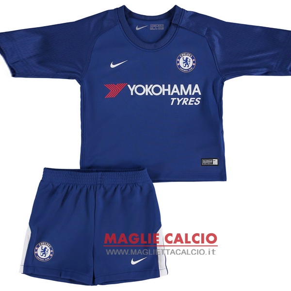 nuova prima divisione magliette bambino manica lunga set completo chelsea 2017-2018