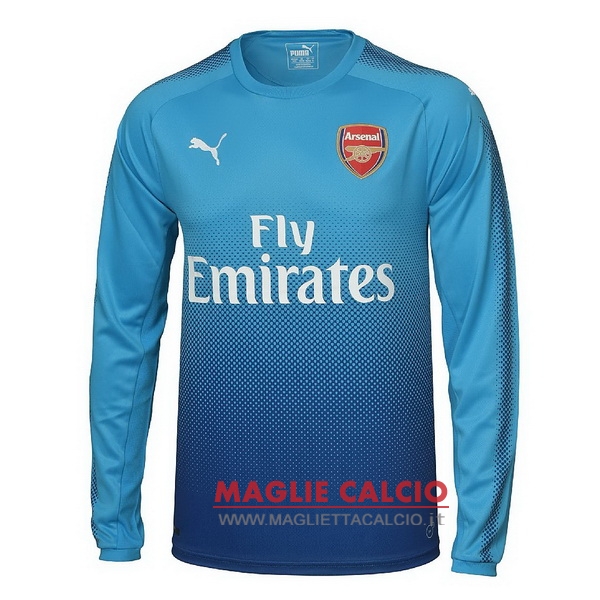 nuova seconda magliette arsenal mancia lunga 2017-2018