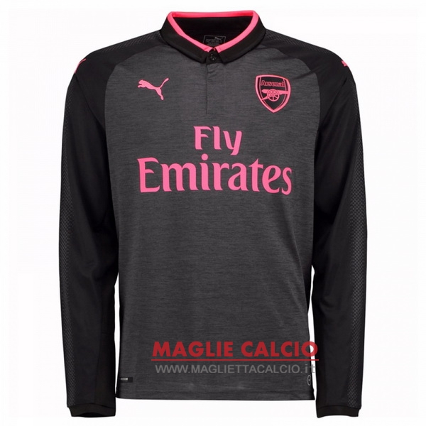 nuova terza magliette arsenal mancia lunga 2017-2018