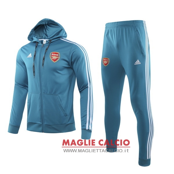 nuova arsenal insieme completo blu luce giacca 2019-2020