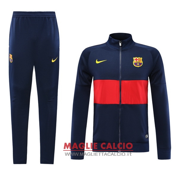 nuova barcelona set completo bu navy rosso giacca 2019-2020