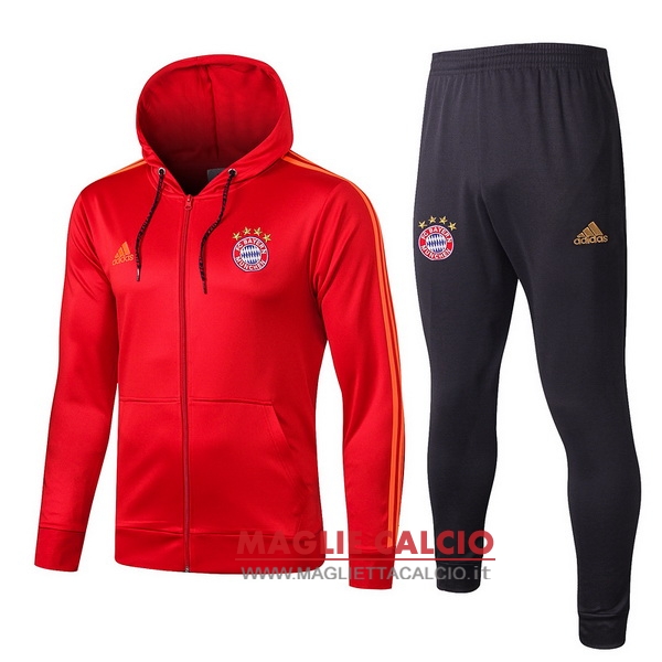 nuova bayern monaco insieme completo rosso giacca 2019-2020