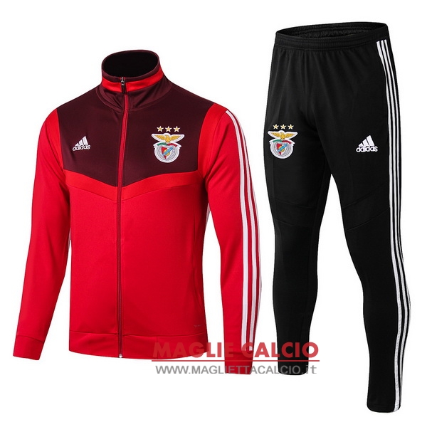 nuova benfica insieme completo rosso nero giacca 2019-2020