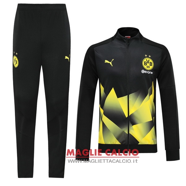 nuova borussia dortmund insieme completo giallo nero giacca 2019-2020