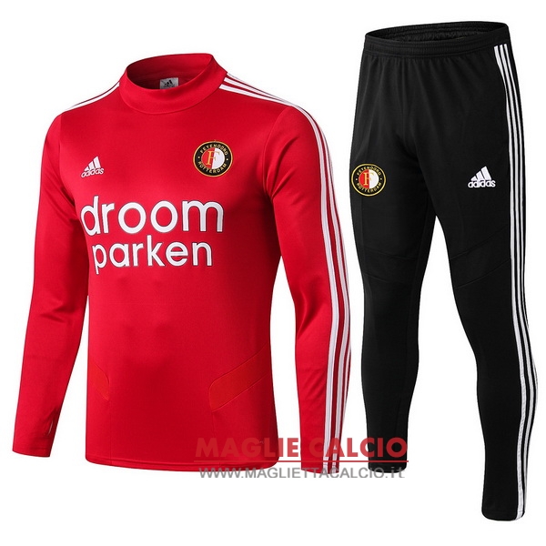 nuova feyenoord rotterdam insieme completo rosso nero giacca 2019-2020