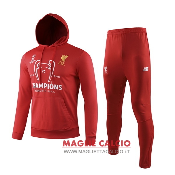 nuova liverpool insieme completo rosso giallo giacca 2019-2020