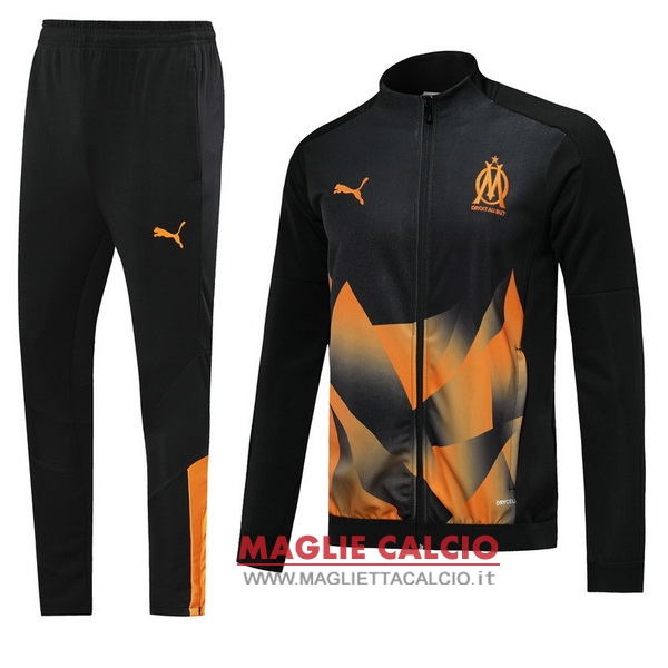 nuova marseille insieme completo nero arancione giacca 2019-2020