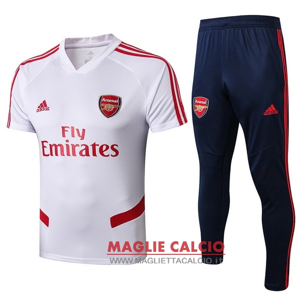 nuova formazione insieme completo divisione magliette arsenal 2019-2020 bianco blu