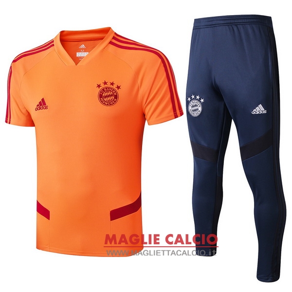 nuova formazione set completo divisione magliette bayern munich 2019-2020 arancione blu