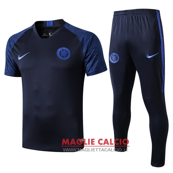 nuova formazione insieme completo divisione magliette chelsea 2019-2020 blu navy