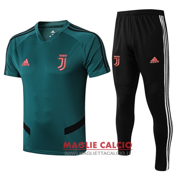 nuova formazione set completo divisione magliette juventus 2019-2020 verde nero