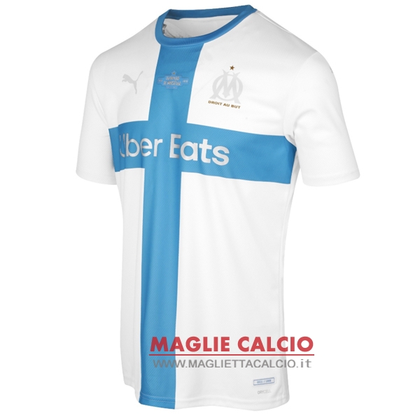 nuova magliette marseille 120th blu bianco