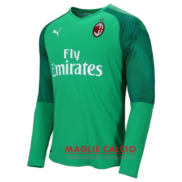 nuova manica lunga portiere ac milan 2019-2020 verde