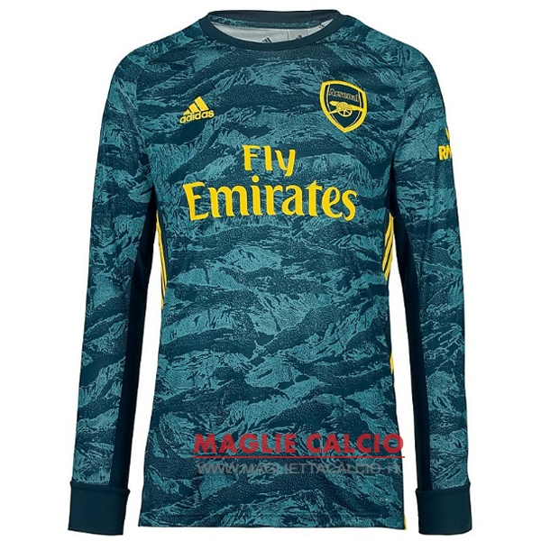 nuova magliette portiere arsenal mancia lunga 2019-2020 verde