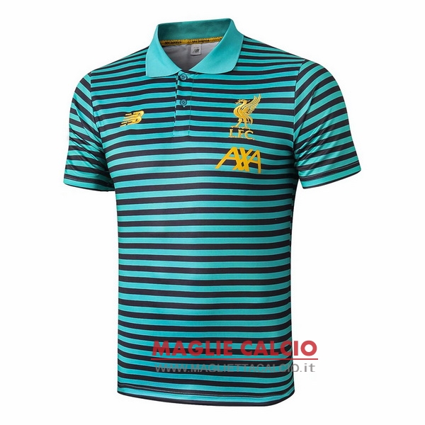 liverpool verde nero magliette polo nuova 2019-2020